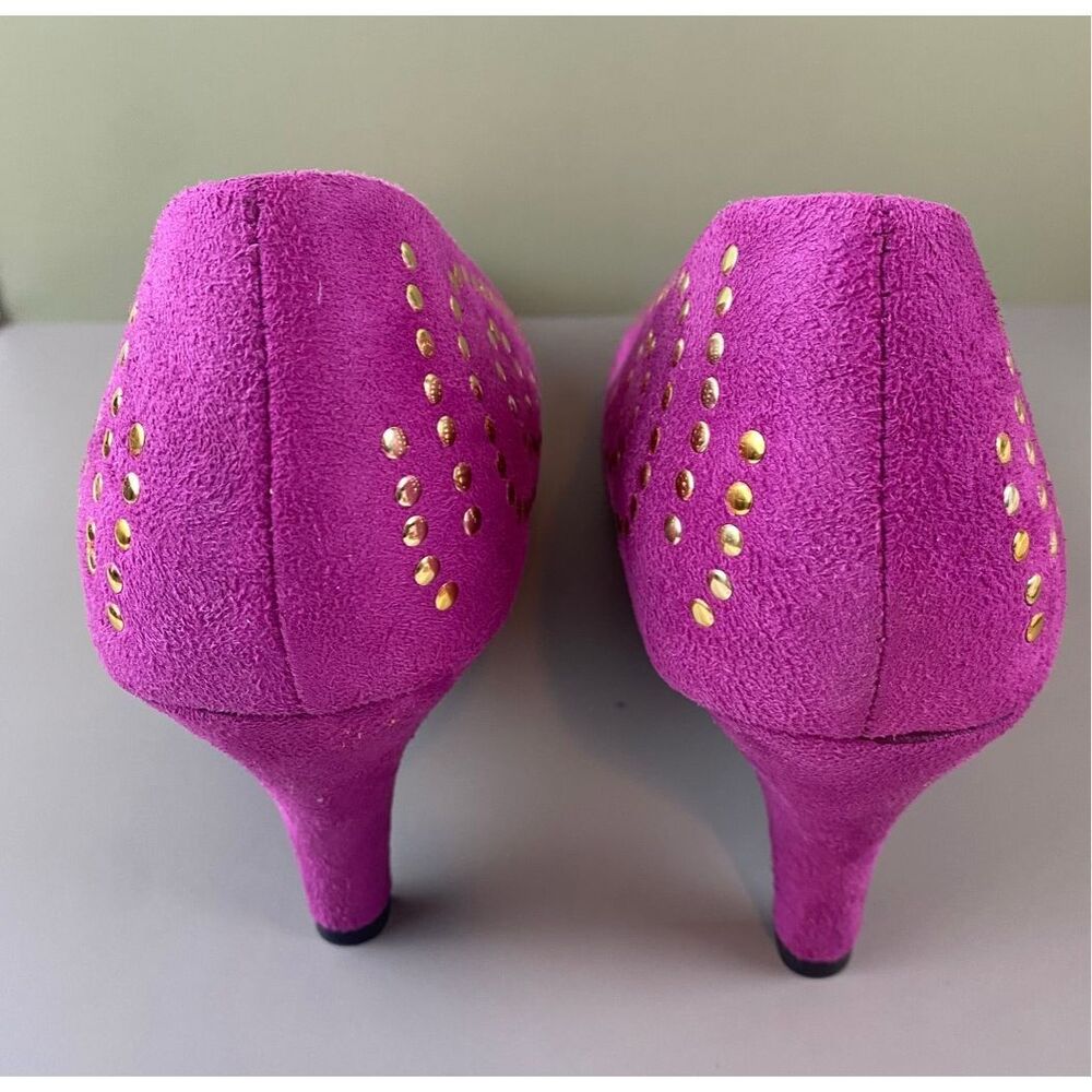 New Boston Proper fuchsia stuuded high heels Size 8.5 - Picture 2 of 7